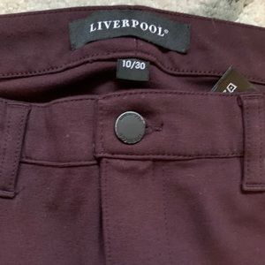 Liverpool Burgundy legging pants